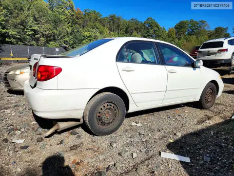 2004 Toyota Corolla Le VIN 2T1BR32E14C274408 фото 3
