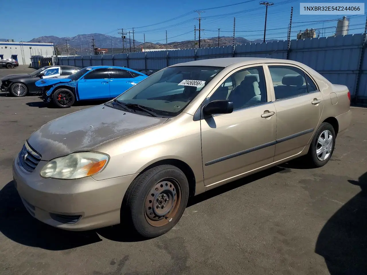 2004 Toyota Corolla Ce VIN 1NXBR32E54Z244066 фото 1