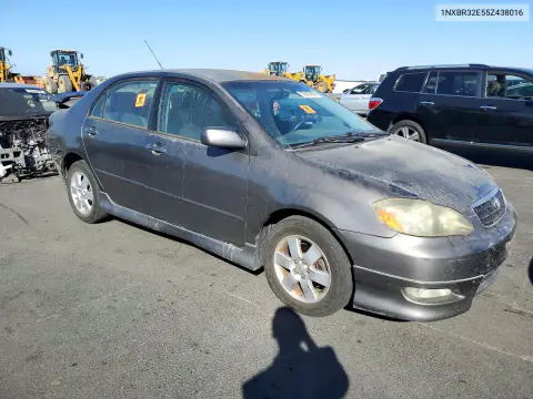 2005 Toyota Corolla S VIN 1NXBR32E55Z438016 фото 4