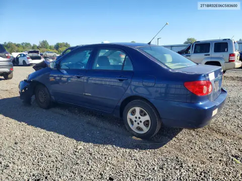 2006 Toyota Corolla Ce VIN 2T1BR32E06C583600 фото 2