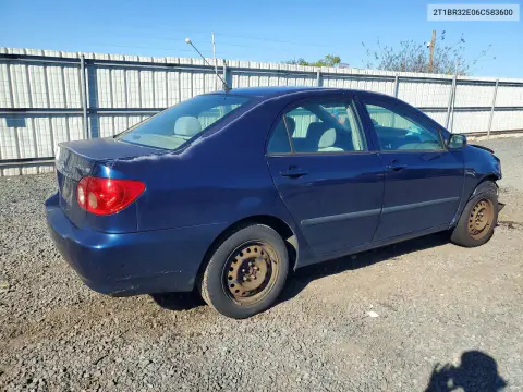 2006 Toyota Corolla Ce VIN 2T1BR32E06C583600 фото 3