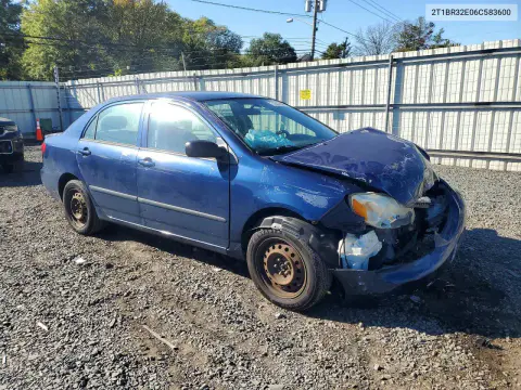2006 Toyota Corolla Ce VIN 2T1BR32E06C583600 фото 4