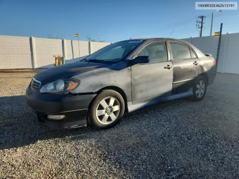 1NXBR32E46Z612191 — 2006 Toyota Corolla, Механические повреждения, фото до ремонта