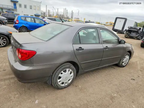 2007 Toyota Corolla Ce VIN 2T1BR32E07C712839 фото 3