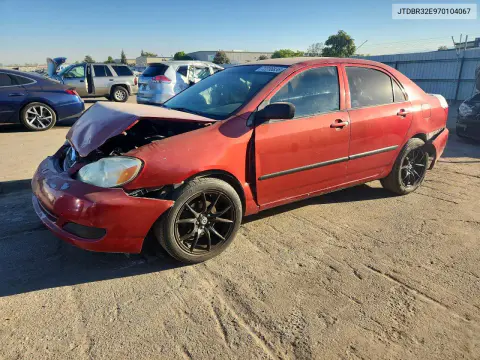 JTDBR32E970104067 — 2007 Toyota Corolla, Передняя часть, фото до ремонта