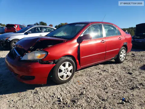 2T1BR32E77C812033 — 2007 Toyota Corolla, Передняя часть, фото до ремонта