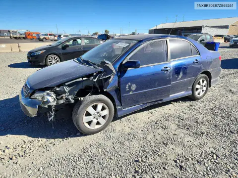 1NXBR30E87Z865261 — 2007 Toyota Corolla, Передняя часть, фото до ремонта