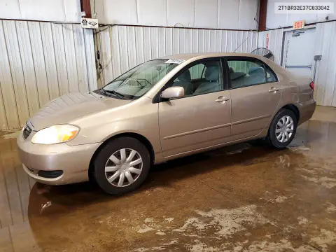 2T1BR32E37C833042 — 2007 Toyota Corolla, Передняя часть, фото до ремонта