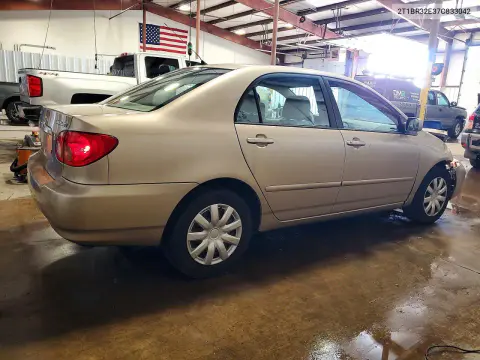 2007 Toyota Corolla Le VIN 2T1BR32E37C833042 фото 3