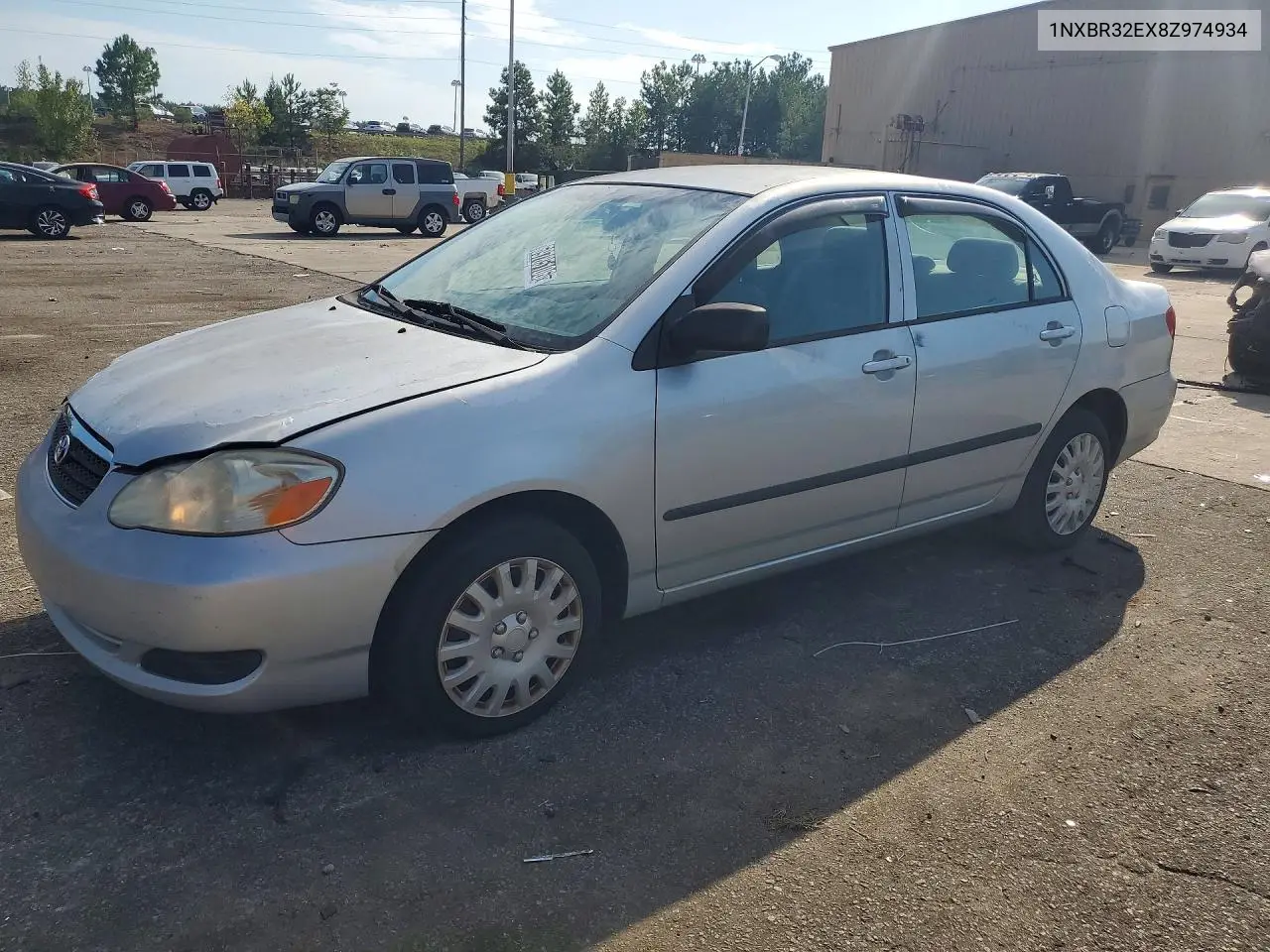 2008 Toyota Corolla Ce VIN 1NXBR32EX8Z974934 фото 1