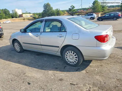 2008 Toyota Corolla Ce VIN 1NXBR32EX8Z974934 фото 2