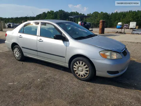 2008 Toyota Corolla Ce VIN 1NXBR32EX8Z974934 фото 4