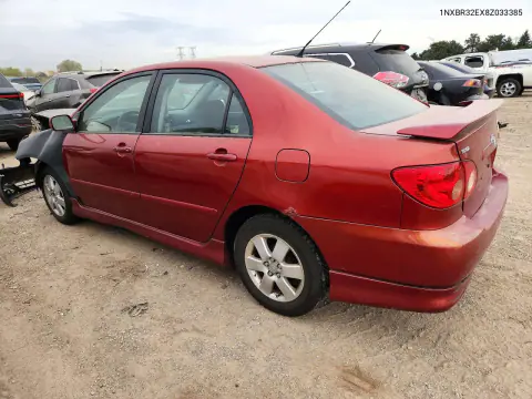 2008 Toyota Corolla S VIN 1NXBR32EX8Z033385 фото 2