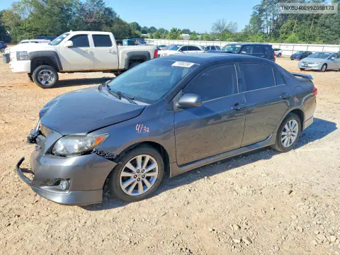1NXBU40E99Z058173 — 2009 Toyota Corolla, Передняя часть, фото до ремонта