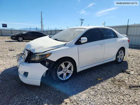 1NXBE40E89Z142773 — 2009 Toyota Corolla, Передняя часть, фото до ремонта