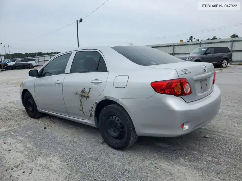 2009 Toyota Corolla Le VIN JTDBL40E19J047922 фото 2