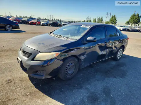 JTDBL40E199047615 — 2009 Toyota Corolla, Сторона, фото до ремонта