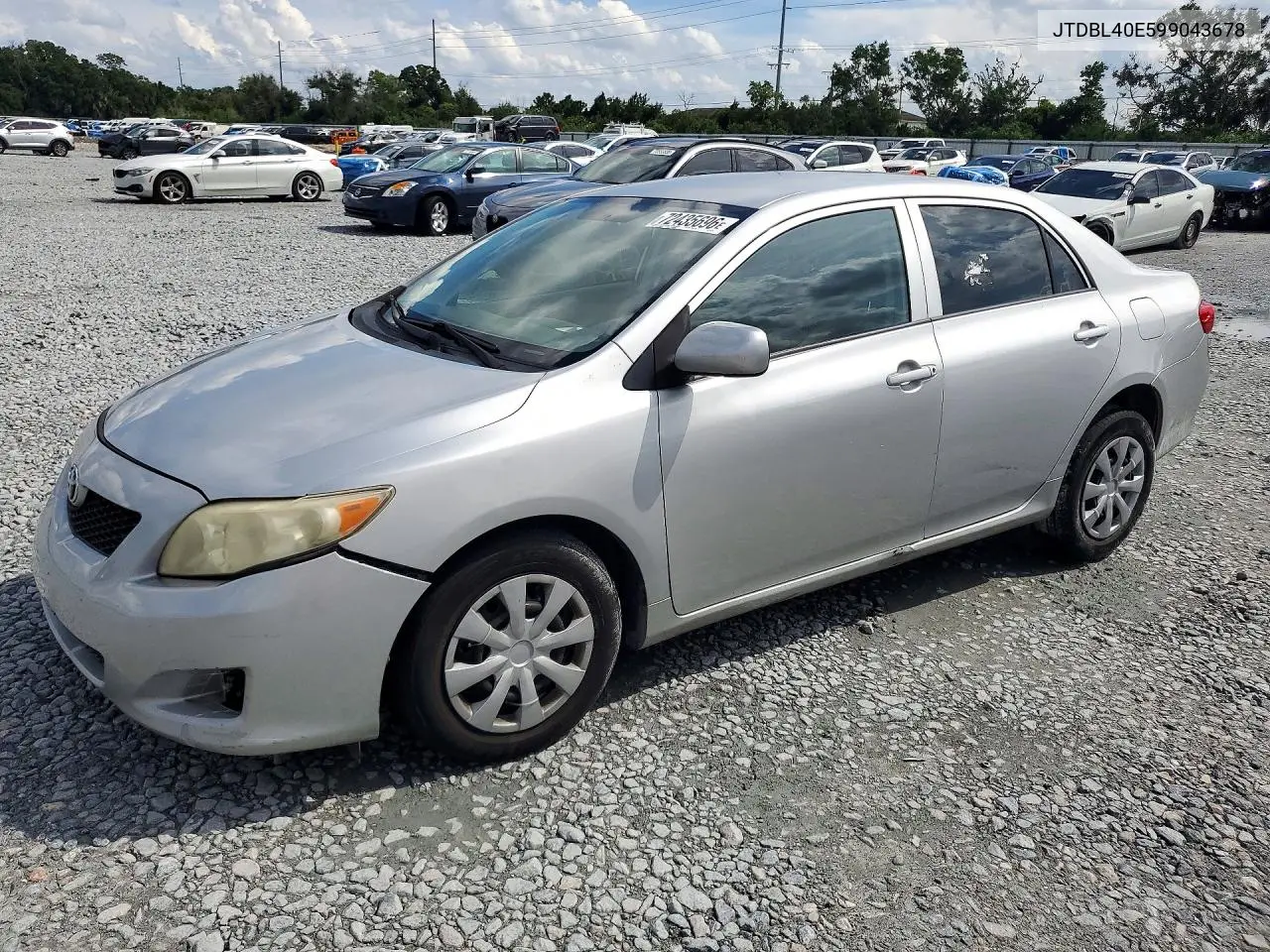 2009 Toyota Corolla Le VIN JTDBL40E599043678 фото 1