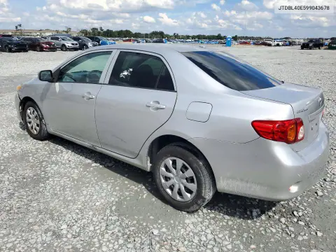 2009 Toyota Corolla Le VIN JTDBL40E599043678 фото 2