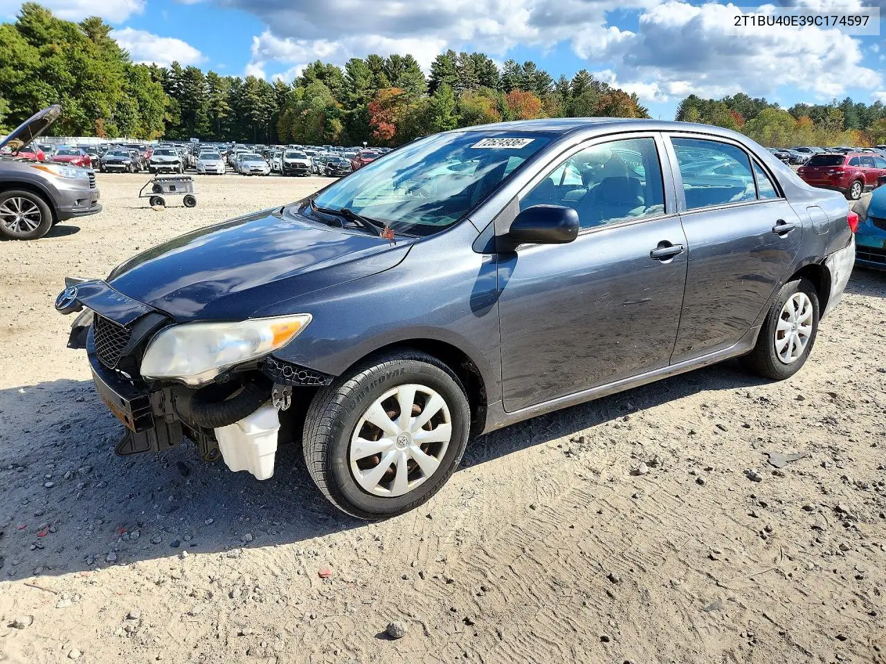 2009 Toyota Corolla Le VIN 2T1BU40E39C174597 фото 1