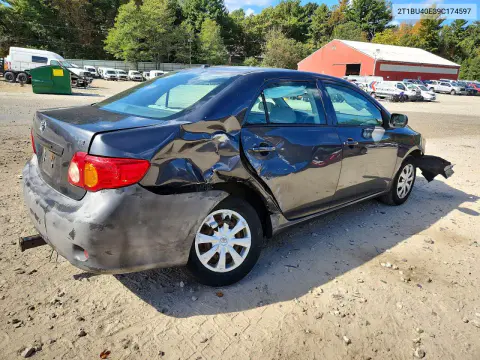 2009 Toyota Corolla Le VIN 2T1BU40E39C174597 фото 3