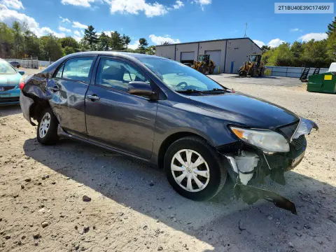 2009 Toyota Corolla Le VIN 2T1BU40E39C174597 фото 4