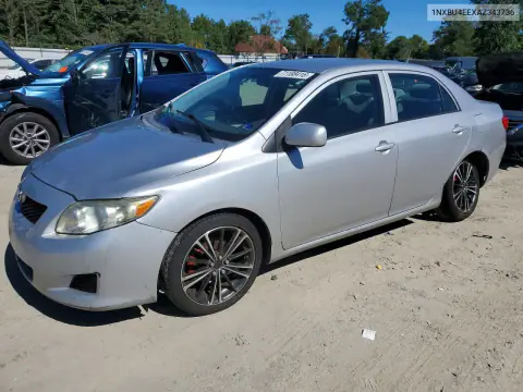 1NXBU4EEXAZ343736 — 2010 Toyota Corolla, Передняя часть, фото до ремонта