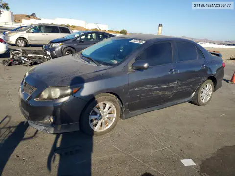 2T1BU4EE4AC355477 — 2010 Toyota Corolla, Сторона, фото до ремонта