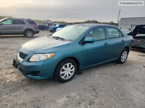 2T1BU4EE0AC237572 — 2010 Toyota Corolla, Задняя часть, фото до ремонта