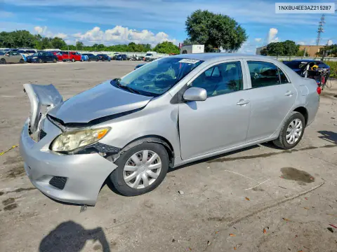 1NXBU4EE3AZ215287 — 2010 Toyota Corolla, Передняя часть, фото до ремонта