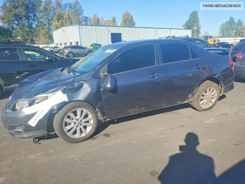 1NXBU4EE6AZ383635 — 2010 Toyota Corolla, Передняя часть, фото до ремонта