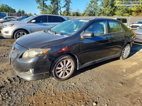 2T1BU4EEXAC238549 — 2010 Toyota Corolla, Задняя часть, фото до ремонта