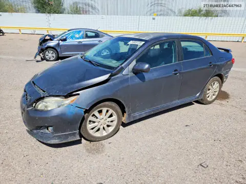 2T1BU4EE2AC447963 — 2010 Toyota Corolla, Передняя часть, фото до ремонта