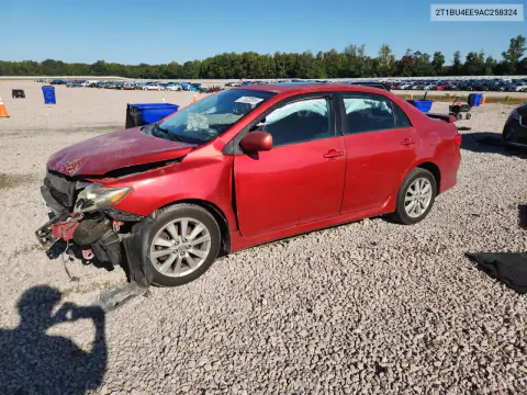 2T1BU4EE9AC258324 — 2010 Toyota Corolla, Передняя часть, фото до ремонта