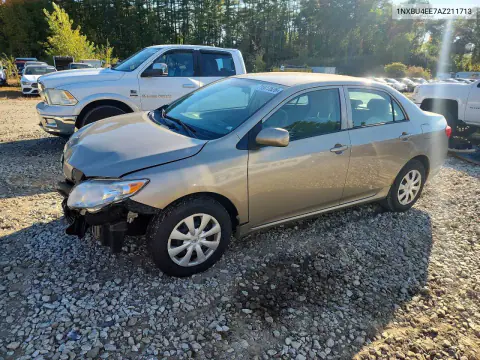 1NXBU4EE7AZ211713 — 2010 Toyota Corolla, Передняя часть, фото до ремонта