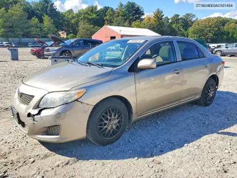 2T1BU4EE0AC501454 — 2010 Toyota Corolla, Передняя часть, фото до ремонта