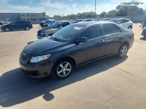 2T1BU4EE7AC531700 — 2010 Toyota Corolla, Сторона, фото до ремонта
