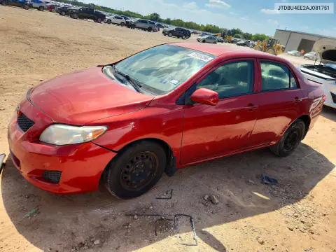 JTDBU4EE2AJ081751 — 2010 Toyota Corolla, Передняя часть, фото до ремонта
