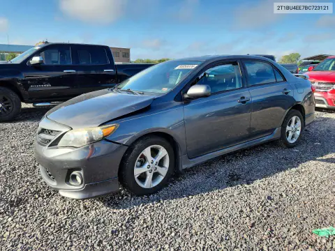 2T1BU4EE7BC723121 — 2011 Toyota Corolla, Передняя часть, фото до ремонта