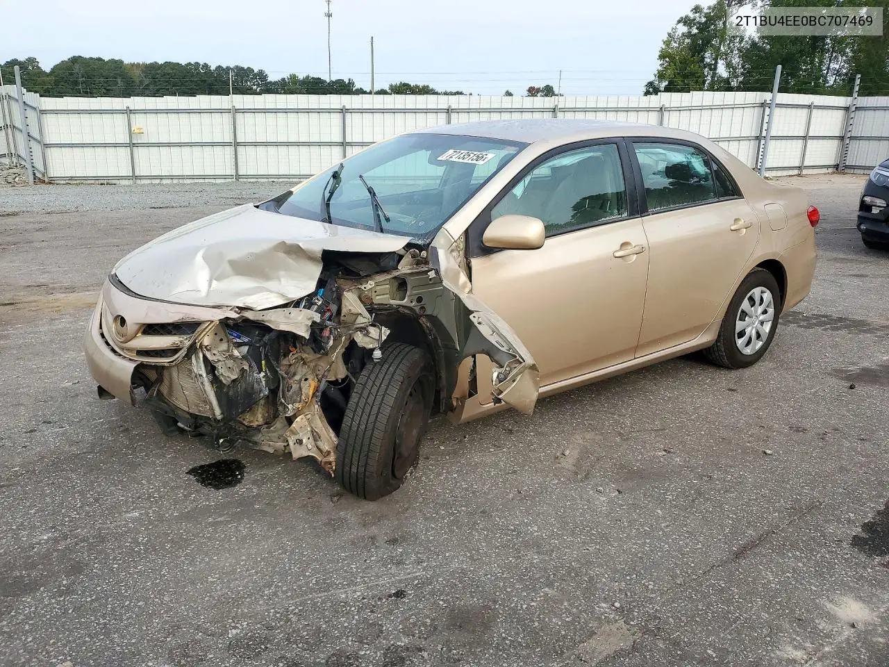 2011 Toyota Corolla Le VIN 2T1BU4EE0BC707469 фото 1