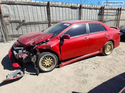 2011 Toyota Corolla S VIN 2T1BU4EE6BC637766 фото 1