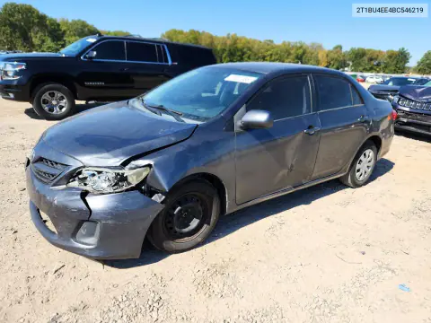 2T1BU4EE4BC546219 — 2011 Toyota Corolla, Передняя часть, фото до ремонта