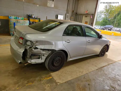 2011 Toyota Corolla Le VIN 2T1BU4EE9BC551979 фото 3