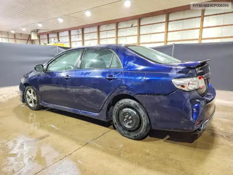 5YFBU4EE5CP008095 — 2012 Toyota Corolla, фото 2 с аукциона Copart 15.10.2026, Передняя часть