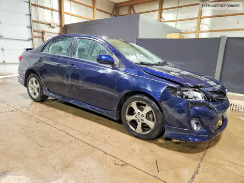 5YFBU4EE5CP008095 — 2012 Toyota Corolla, фото 4 с аукциона Copart 15.10.2026, Передняя часть