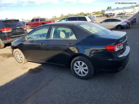 2012 Toyota Corolla L VIN 2T1BU4EE6CC806749 фото 2