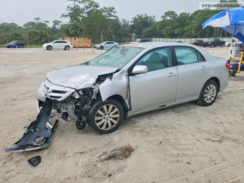 5YFBU4EE8CP008043 — 2012 Toyota Corolla, Передняя часть, фото до ремонта