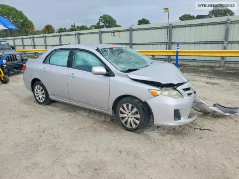 2012 Toyota Corolla Le VIN 5YFBU4EE8CP008043 фото 4