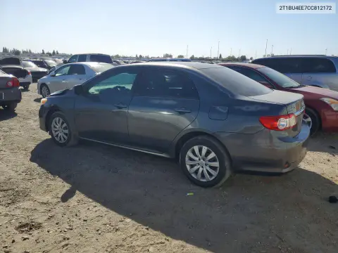 2012 Toyota Corolla Le VIN 2T1BU4EE7CC812172 фото 2
