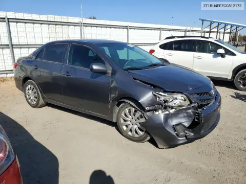 2012 Toyota Corolla Le VIN 2T1BU4EE7CC812172 фото 4